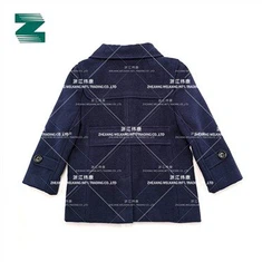 מעיל ארוג בצבע אחיד מצמר מלאכותי