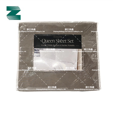 KEYLI COLLECTION Queen Size Solid-צבע 4-סט מצעים WK-ZXHQBSS001